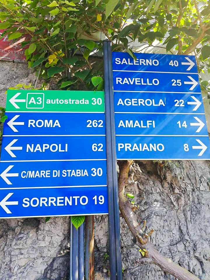 Direction signs